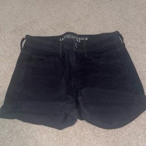AE black midi shorts, US6